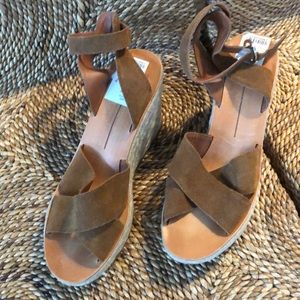 Women Dolce Vita Leather Espadrilles Wedges